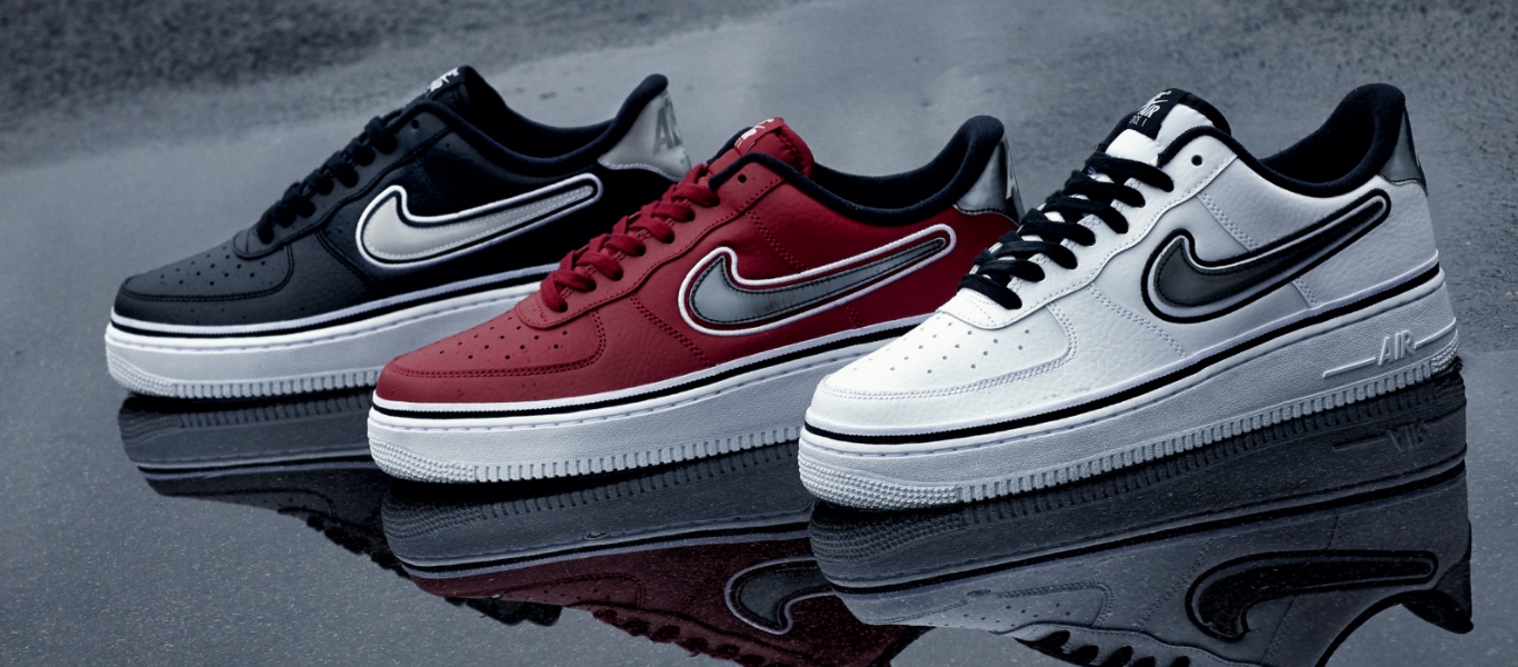 Tres zapatillas Nike Air Force 1 Low de la coleccción NBA